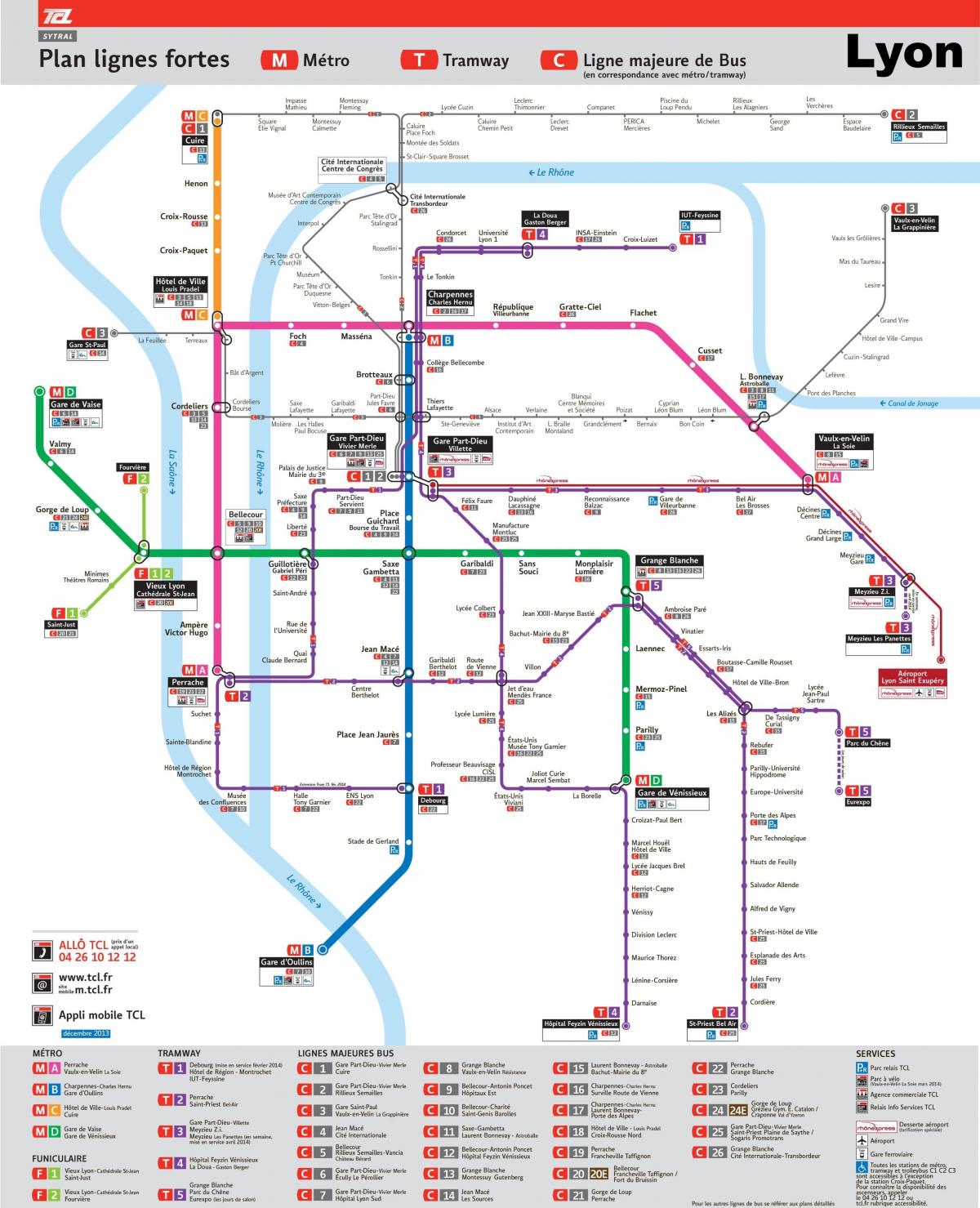 Лион транспортную карту в формате PDF