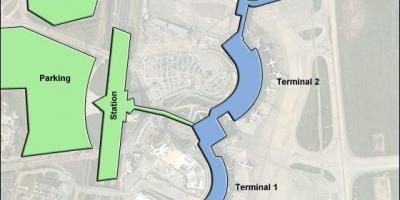 Карта Лион терминала аэропорта