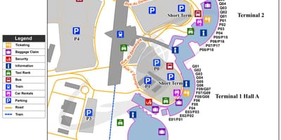Лион Франция аэропорт на карте