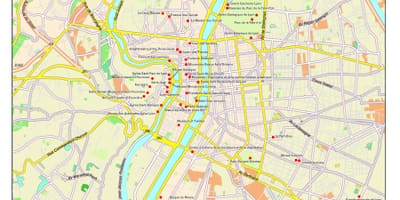 Лион достопримечательности карта
