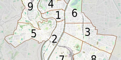 Карта Лион районе